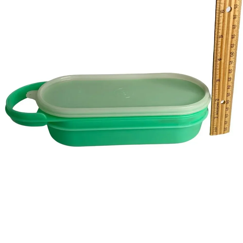 Vintage Tupperware Handy Grater 1375 Jadeite Green Storage Bowl Lid Retro 3 Pc